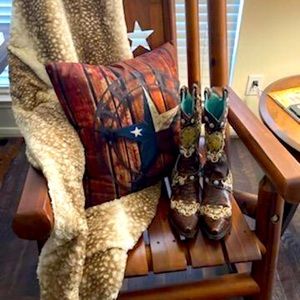 Corral Ladies E1015 Embroidered Leather Stud Boot